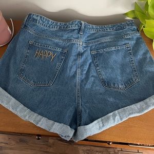 Wild fable cuffed denim shorts